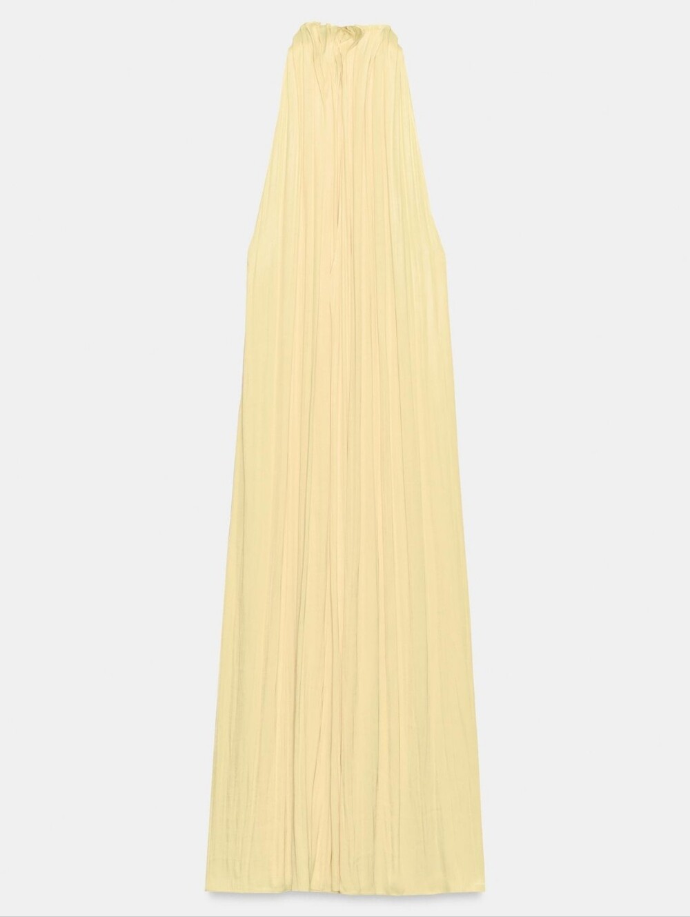 ZARA ZW COLLECTION SATIN EFFECT HALTER DRESS - Picture 8 of 10
